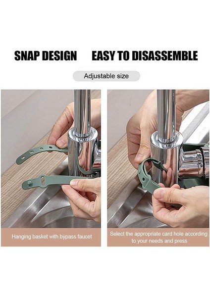 Mutfak Lavabosu Süngerlik Tutucu, Teleskopik Lavabo Depolama Rafı, Lavabo Askısı Için Silikon Süngerlik Tutucu (2 Adet), Mavi (Yurt Dışından) fırsatları