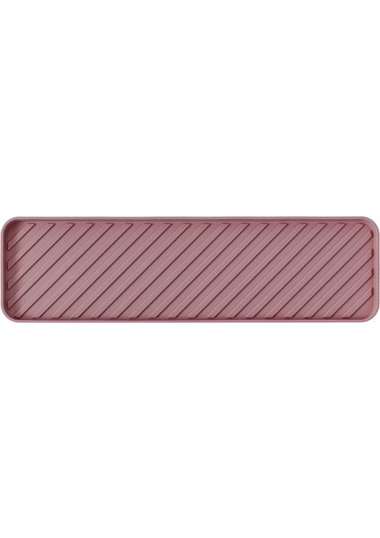 Silikon Düzenleyici Tepsi, Mutfak Lavabosu, Banyo Için Sabun ve Süngerlik - Sabunluk Için Saklama Tepsisi (Pembe) (Yurt Dışından)