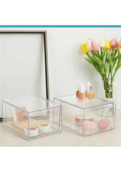 Paket Istife Edilebilir Makyaj Düzenleyici Saklama Çekmeceleri, Akrilik Banyo Düzenleyici, Şeffaf Plastik Saklama Kutusu (Yurt Dışından) indirimleri