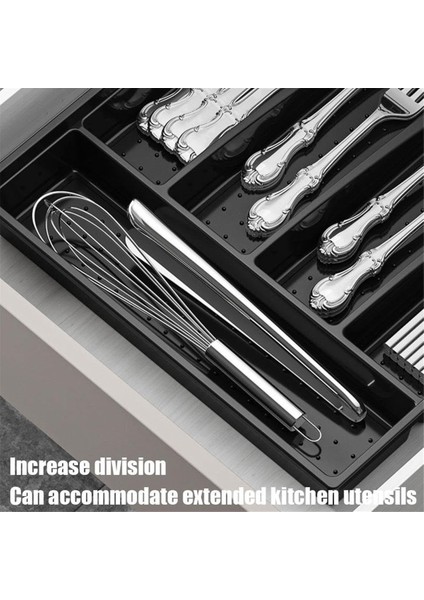 Kapaklı Düzenleyici, Plastik Çatal Bıçak Takımı ve Çatal Bıçak Takımı Saklama Kutusu, Mutfak Çekmecesi Için Bölmeli Kapaklı Alet Tepsisi D (Yurt Dışından) modelleri