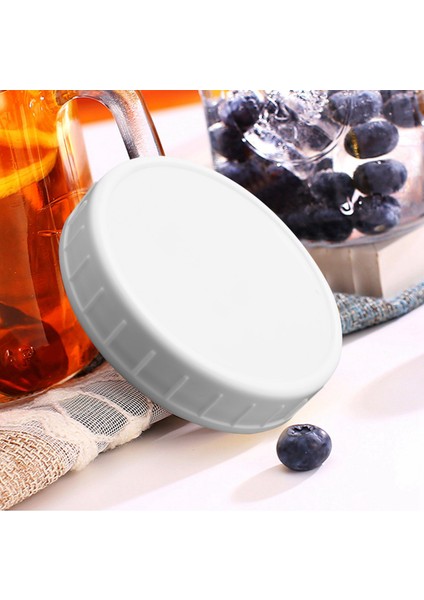 10 Adet Plastik Saklama Kapakları 86MM Standart Düzenli Ağız Kavanoz Şişesi Için Nervürlü Kapaklar (Yurt Dışından) modelleri