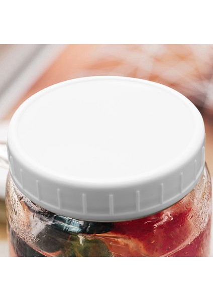 10 Adet Plastik Saklama Kapakları 86MM Standart Düzenli Ağız Kavanoz Şişesi Için Nervürlü Kapaklar (Yurt Dışından) indirimleri