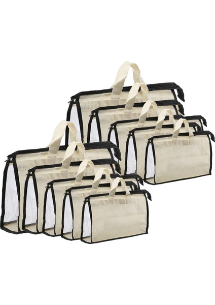 10 Adet Şeffaf Çanta Saklama Düzenleyici Toz Kapağı Çantaları, 5 Boyut Şeffaf Çanta Koruyucu Saklama Çantası Dolap Rafı Için (Yurt Dışından) fiyatları