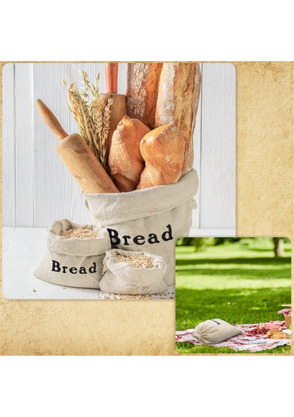 Keten Ekmek Torbaları (3 Paket) Çuval Bezi Tekrar Kullanılabilir Bağcıklı Ekmek Torbaları Ağartılmamış Somunlar Pasta Torbaları El Yapımı Gıda Saklama (Yurt Dışından) modelleri