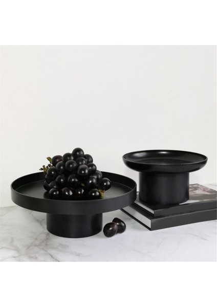 Abs Meyve Parfüm Kozmetik Tepsi Siyah Beyaz Yuvarlak Dekoratif Tepsi Düzenleyici Ev Dekorasyon Tahtası Basit Depolama Tahtasıb (Yurt Dışından) indirimleri