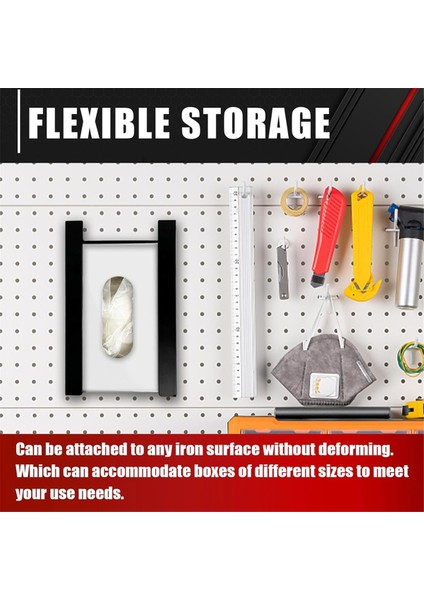 Manyetik Eldiven Kutusu Tutucu, Mendil Dağıtıcı, Eldiven, Havlu, Mendil ve Mendil Kutularını Tutar, Duvara Montaj Için Uygun (Yurt Dışından) modelleri