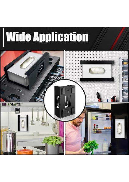 Manyetik Eldiven Kutusu Tutucu, Mendil Dağıtıcı, Eldiven, Havlu, Mendil ve Mendil Kutularını Tutar, Duvara Montaj Için Uygun (Yurt Dışından) fırsatları