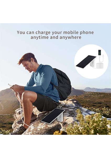 Cep Telefonu Için Güneş Paneli Şarj Cihazı 2W Taşınabilir Mini Güneş Panelleri 2'si 1 Arada Şarj Kablosu IP65 Kamp Sırt Çantasıyla Seyahat Için (Yurt Dışından) indirimleri