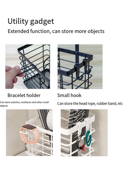 Saç Aletleri Düzenleyici - Saç Kurutma Makinesi Tutucu / Saç Kurutma Makinesi Tutucu Dolap Kapağı, Banyo Düzenleyici Saç Bakım Saklama Sepeti (Yurt Dışından) fırsatları