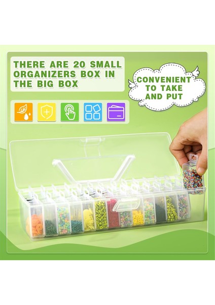 Kapaklı Küçük Boncuk Düzenleyiciler, Mücevher, Boncuk, Etiket Toplamak Için, Menteşeli Kapaklı Şeffaf El Sanatları Malzeme Kutusu A (Yurt Dışından) fırsatları