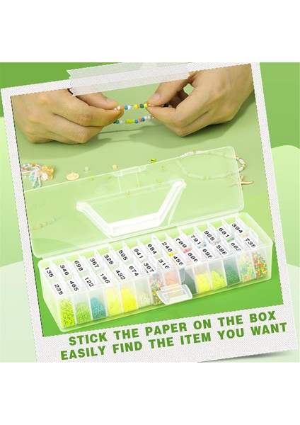 Kapaklı Küçük Boncuk Düzenleyiciler, Mücevher, Boncuk, Etiket Toplamak Için, Menteşeli Kapaklı Şeffaf El Sanatları Malzeme Kutusu A (Yurt Dışından) indirimleri