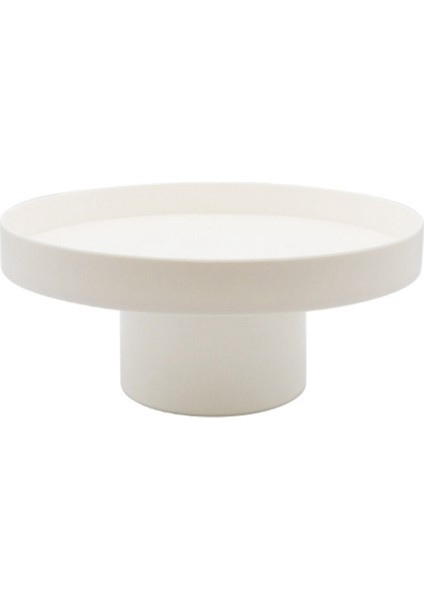 Abs Meyve Parfüm Kozmetik Tepsi Siyah Beyaz Yuvarlak Dekoratif Tepsi Düzenleyici Ev Dekorasyon Tahtası Basit Depolama Tahtasıa (Yurt Dışından)