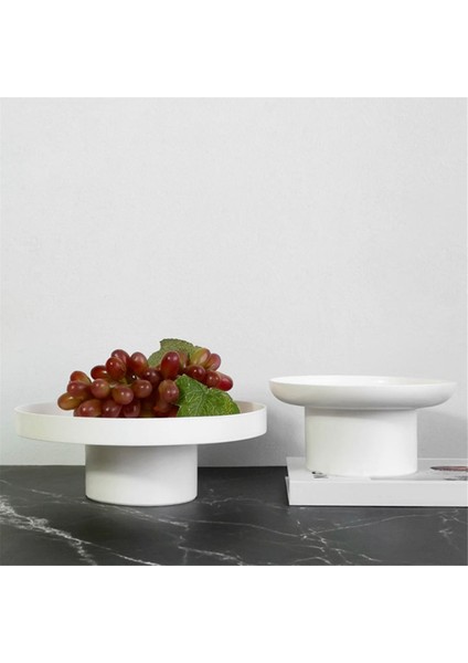 Abs Meyve Parfüm Kozmetik Tepsi Siyah Beyaz Yuvarlak Dekoratif Tepsi Düzenleyici Ev Dekorasyon Tahtası Basit Depolama Tahtasıa (Yurt Dışından) fırsatları