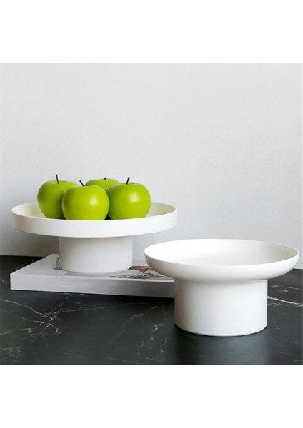 Abs Meyve Parfüm Kozmetik Tepsi Siyah Beyaz Yuvarlak Dekoratif Tepsi Düzenleyici Ev Dekorasyon Tahtası Basit Depolama Tahtasıa (Yurt Dışından) indirimleri