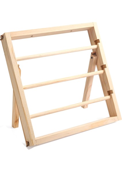 Kurdele Depolama Rafı - El Sanatları Örgü Kurdele ve Washi Bant Sanat ve El Sanatları Malzemeleri Için Ahşap Kurdele Makarası Tutucu (Yurt Dışından)