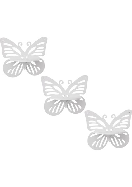 Kelebek Duvar Süslemeleri Yatak Odası Oturma Odası Delmesiz Raflı Duvar Rafları (Yurt Dışından)