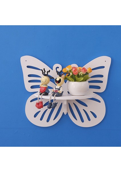 Kelebek Duvar Süslemeleri Yatak Odası Oturma Odası Delmesiz Raflı Duvar Rafları (Yurt Dışından) fiyatları