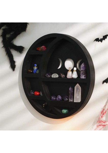 Kristaller Için Hilal-Ay Rafı Duvar Için Kristal Raf Ekranı, Ay Duvar Dekoru Ay Fazı Duvar Dekoru Yatak Odası Için (Yurt Dışından) modelleri