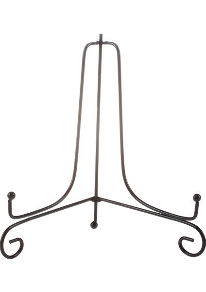 Adet Demir Şövale Klasik Ekran Standı Kase Plaka Fotoğraf Çerçevesi Kitap Artwor Siyah 4 Inç 10.5 cm (Yurt Dışından)