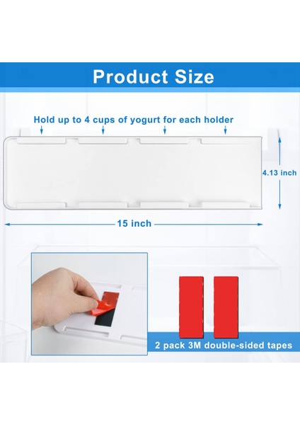 Buzdolabı Için Yoğurt Organizatör, Buzdolabı Organizatör Için Yoğurt Tutucu Slider Yoğurt Organizatör Sürgülü Yoğurt Tutucu (Yurt Dışından) fiyatları