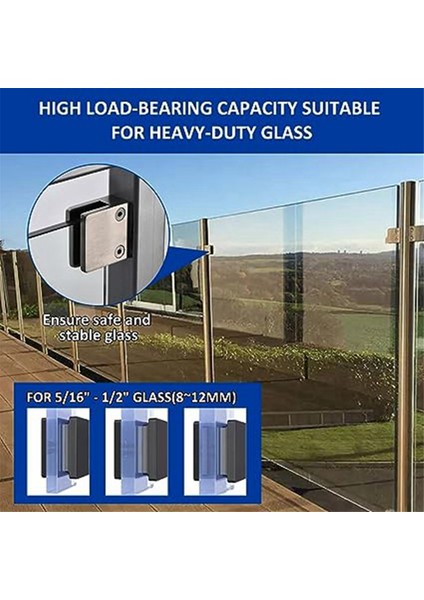 2 Adet Paslanmaz Çelik Cam Klipsleri, Ayarlanabilir Cam Raf Braketleri, Cam Merdiven Korkuluk Balık Ağzı Sabitleme Klipsleri (Yurt Dışından) fırsatları