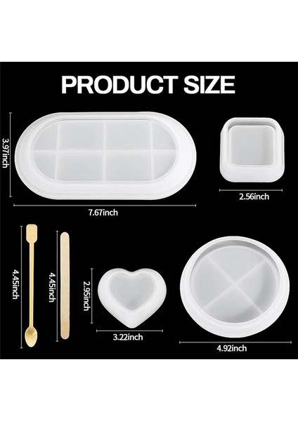 Tepsi Silikon Kalıp Dıy Kristal Kare Yuvarlak Altıgen Dak Altlığı Silikon Kalıp Tabak Saklama Tutucu Epoksi Reçine Kalıp Ev (Yurt Dışından) indirimleri