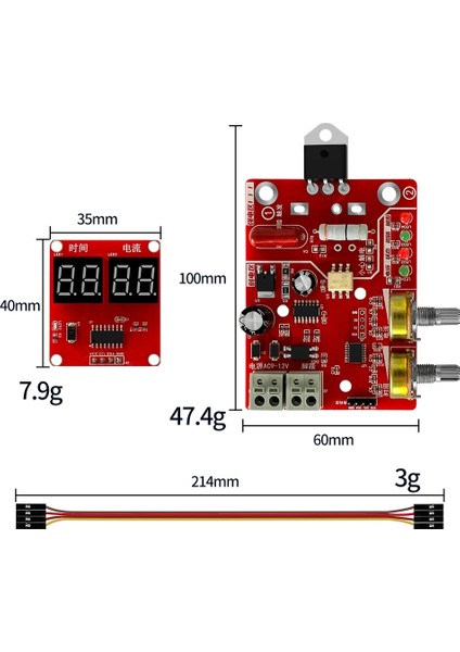 NY-D01 Punta Kaynak Makinesi Kontrol Panosu Zamanı ve Akımı Düzenleyen Dijital Ekran Dıy Kontrol Panosu (40A) (Yurt Dışından) fırsatları