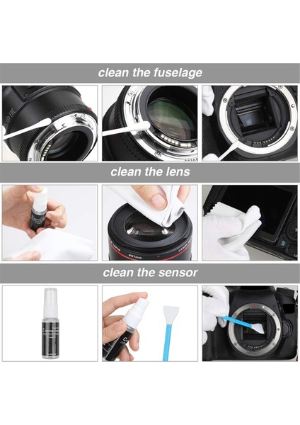 Kamera Temizleme Kiti Profesyonel Dslr Lens Dijital Kamera Sensörü Temizleme Aracı Sony Fujifilm Nikon Canon (Yurt Dışından) modelleri