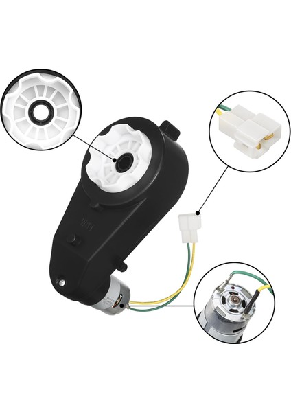 2 Adet Çocuk Araba Şanzıman 550 12V Motor 40000RPM Elektrik Motoru Şanzıman Yüksek Hızlı RS550 Dc Motor Eşleşmesi (Yurt Dışından) fiyatları