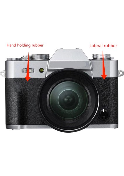 Set Yeni Gövde Kauçuk Ön Kapak Kauçuk Başparmak Tutacağı Yedek Parçası Fuji Fujifilm X-T10 X-T20 XT10 XT20 Kamera Için (Yurt Dışından)