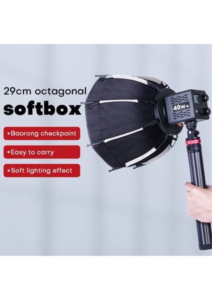 30CM Sekizgen Softbox Mini Bowens Montajlı Hızlı Çıkarılabilir Petek Izgara Softbox ZU60 Veya M60 Cob Dolgu Işığı Stüdyosu Için (Yurt Dışından) fiyatları