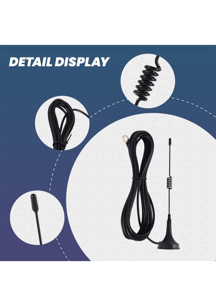 433MHZ 5dbi Anten Gsm Anten Sma Erkek Konnektör Manyetik Taban Amatör Radyo Için (Yurt Dışından) indirimleri