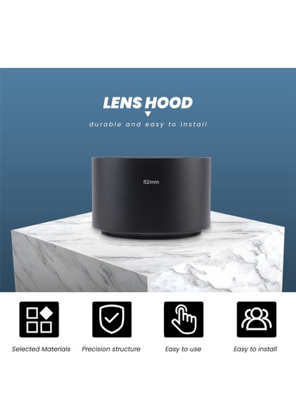 Kamera Filtresi Vidalama Montajı 52MM Metal Tele Lens Parasoley Gölgeliği (Yurt Dışından) fiyatları