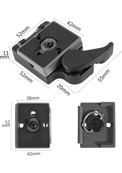 Manfrotto 200PL-14 Için 1/4 Inç Vida ile Kamera Hızlı Değiştirme Plakası + Hızlı Değiştirme Plaka Kelepçesi Kamera Tripod Küre Başlığı (Yurt Dışından) modelleri