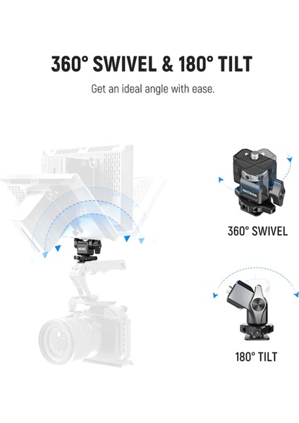 Neewer Dslr Kamera Kelepçesi Ayarlanabilir Monitör Montajı Soğuk Ayakkabı ile Bükülmez 1/4 Inç Vida Monitör Flaş Işığı Dıy Eklentisi (Yurt Dışından) indirimleri