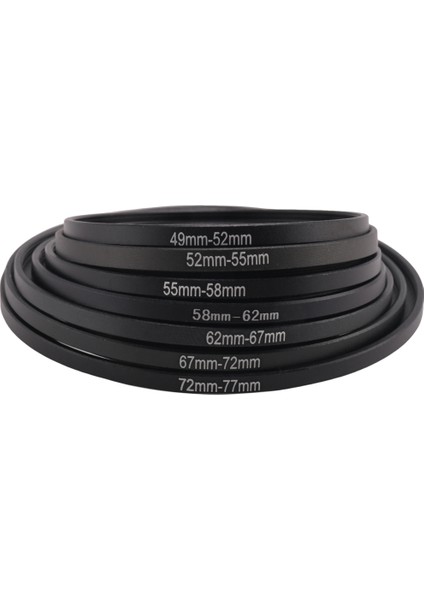 49MM 52MM 55MM 58MM 62MM 67MM 72MM 77MM Metal Kamera Lens Filtresi Adımlama Adımlama Halkaları Lens Parasoley Adaptörü Montaj Seti (Yurt Dışından) modelleri