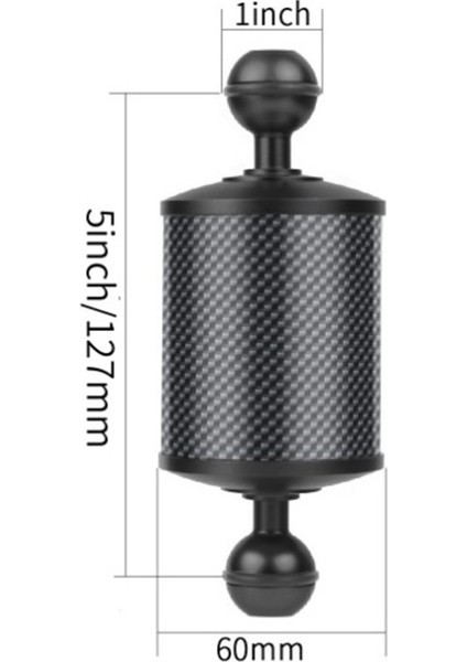 Dia 60MM Karbon Fiber Şamandıra Yüzdürme Su Kolu 5 Inç Dslr Kamera Tepsisi Sualtı Dalış Aksesuarları Için, Kırmızı (Yurt Dışından) fırsatları