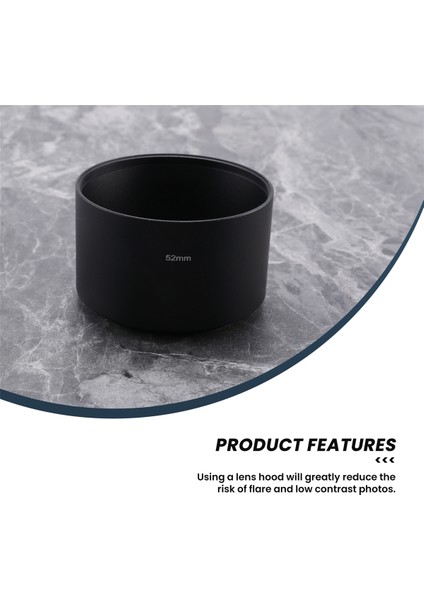 Kamera Filtresi Vidalama Montajı 52MM Metal Tele Lens Parasoley Gölgeliği (Yurt Dışından) modelleri