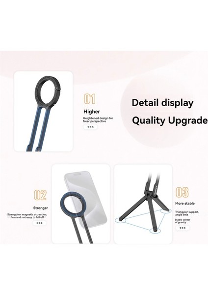 Ulanzi MA30 Karabina Monteli Telefon Tripod Taşınabilir Manyetik Telefon Tutucu Video Işık Açık Hava Seyahat Vlog Canlı Yayın (Yurt Dışından)