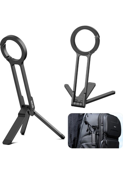 Ulanzi MA30 Karabina Monteli Telefon Tripod Taşınabilir Manyetik Telefon Tutucu Video Işık Açık Hava Seyahat Vlog Canlı Yayın (Yurt Dışından) modelleri