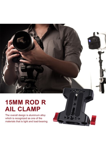 Çok Işlevli Kamera Taban Plakası 15MM Çubuk Ray Kelepçesi ile Dslr Kamera Omuz Askısı Destek Aksesuarları (Yurt Dışından) fırsatları