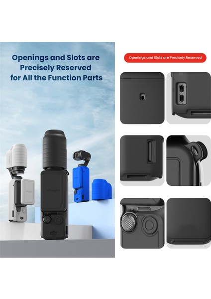 Djı Osmo Pocket 3 Için Amagisn Silikon Kılıf Çizilmez Gimbal Kamera Sapı Yumuşak Lens Koruyucu Kılıf Siyah Çok Amaçlı (Yurt Dışından) fırsatları