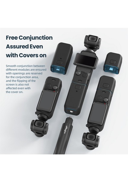 Djı Osmo Pocket 3 Için Amagisn Silikon Kılıf Çizilmez Gimbal Kamera Sapı Yumuşak Lens Koruyucu Kılıf Siyah Çok Amaçlı (Yurt Dışından) indirimleri