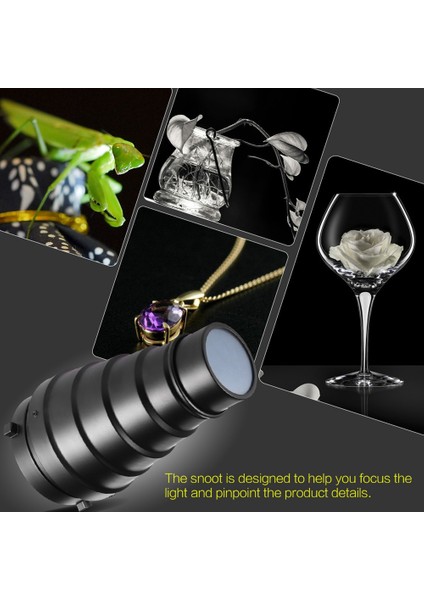 Bowens Mount Stüdyo Strobe Monolight Fotoğrafçılık Flaşı Için Petek Izgaralı Konik Burun 5 Adet Renkli Filtre Seti (Yurt Dışından) modelleri