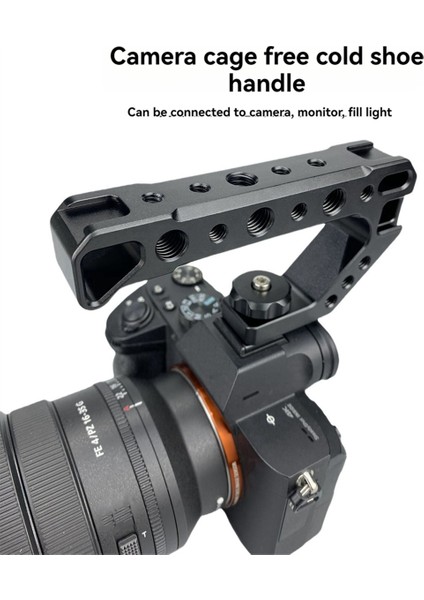 Dslr Kamera Üst Tutacağı Aynasız Kamera Tutacağı Soğuk Ayakkabı Adaptör Braketi Çok Işlevli Genişletme Tutacağı Aksesuarlar (Yurt Dışından) indirimleri