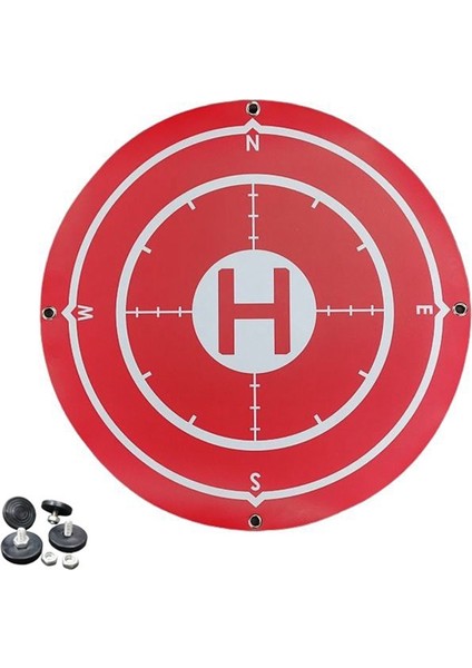 60CM Drone Iniş Pedleri Katlanabilir Taşınabilir Iniş Pedi Su Geçirmez Leke Geçirmez Drone Evrensel Kırmızı (Yurt Dışından)