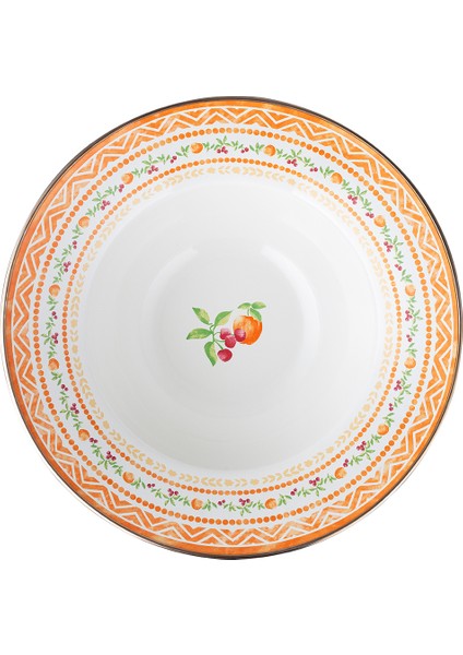 Rodez Ayaklı Meyve Kasesi - Turuncu - 30 cm