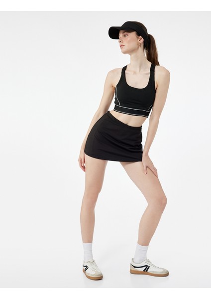 Slim Fit Kolsuz U Yaka Sporcu Sütyeni