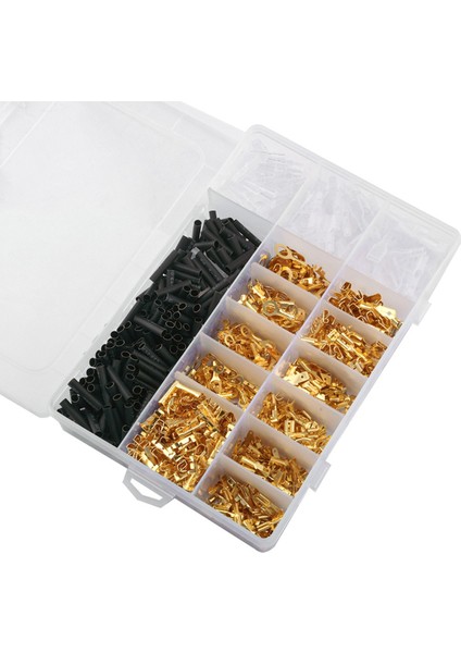 1050PCS Altın Sıkma Terminalleri Soğuk Preslenmiş Yaylı Terminaller (Yurt Dışından) indirimleri