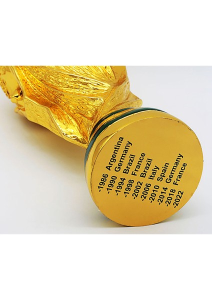 9cm 2022 Katar Dünya Kupası Trophy Tam Altın Kaplama Reçine Bardak Modeli Hatıra Futbol El Sanatları Dekorasyon Hayranları (Yurt Dışından) indirimleri